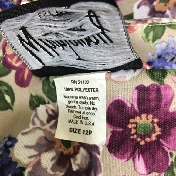 Vintage 80s/90s Whirlaway Skirt Set White Collar Shoulder Pads Paper Tag 12P - Picture 8 of 8